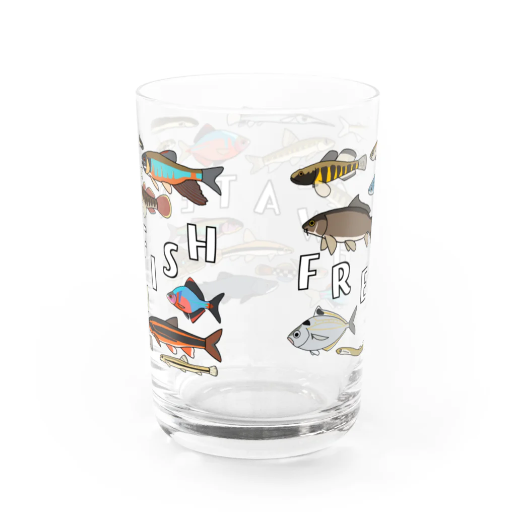 うぱさんのFRESHWATER FISHグラス Water Glass :back