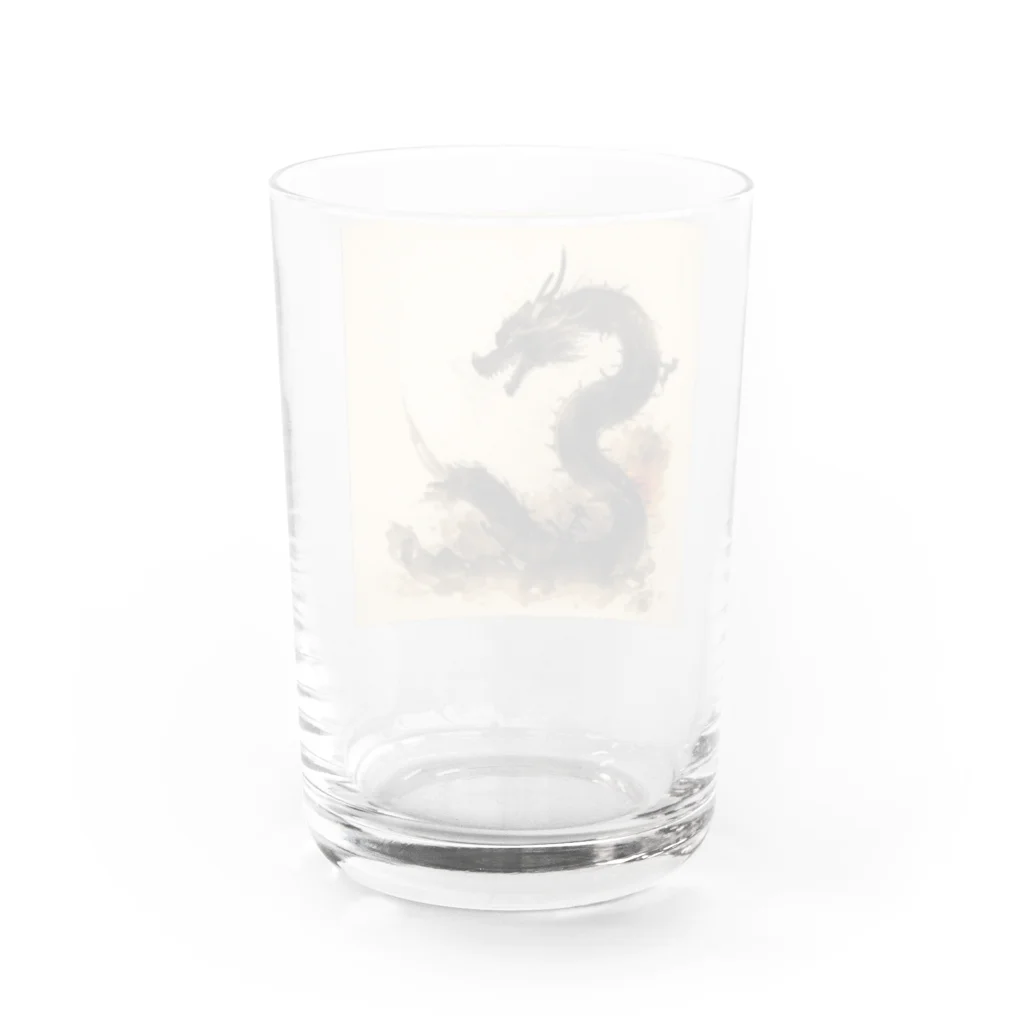 AiNessの和風ドラゴン Water Glass :back