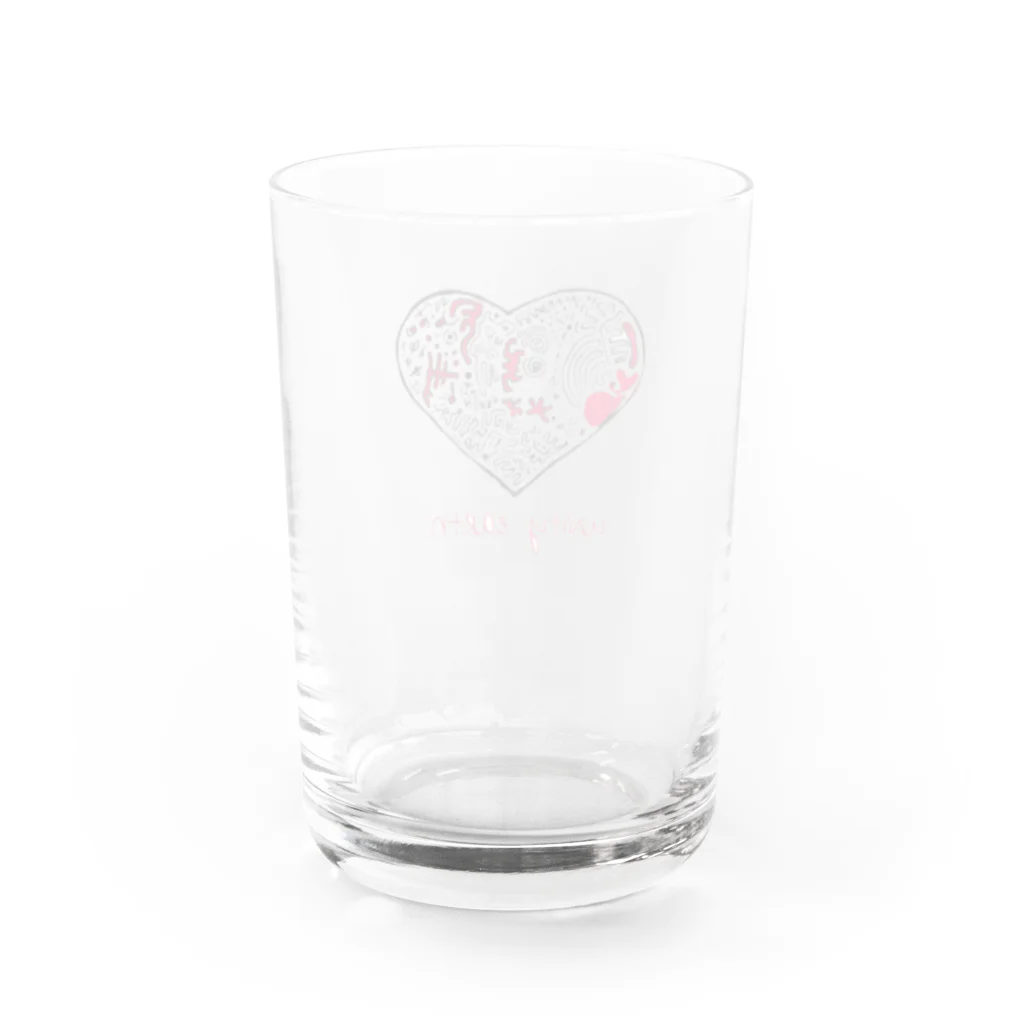 Unity  earth (ここぺり)のunity earthロゴitem Water Glass :back