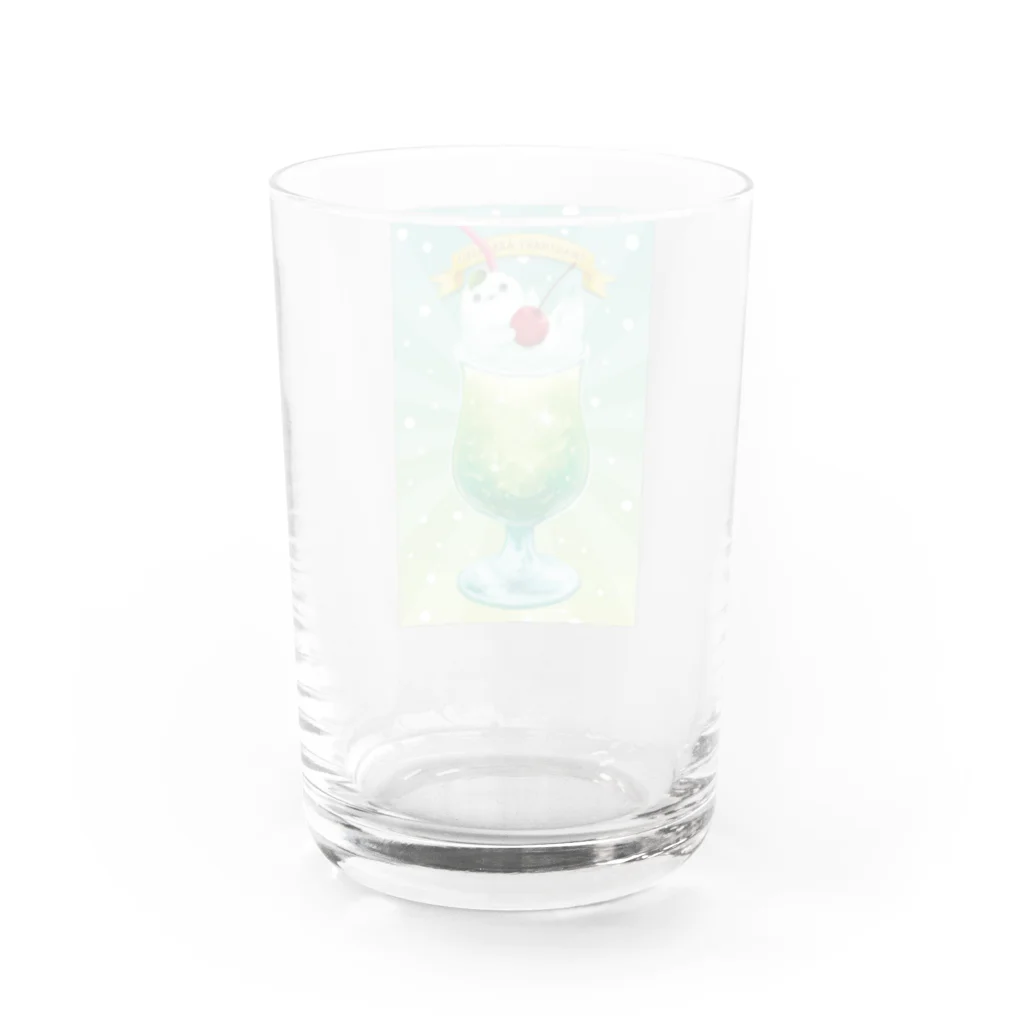 BARE FEET/猫田博人のメロンソーダフロート Water Glass :back