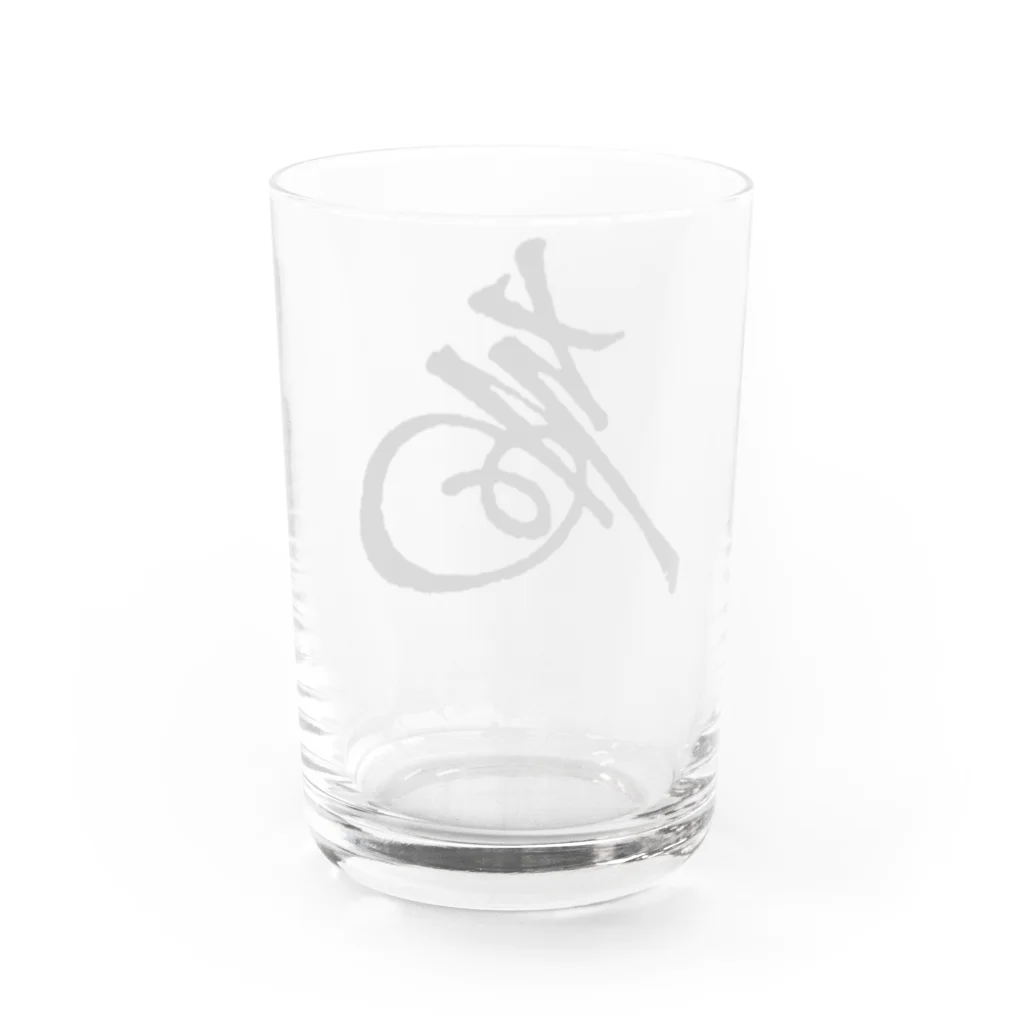 sengokuartの徳川慶喜 花押（黒） Water Glass :back