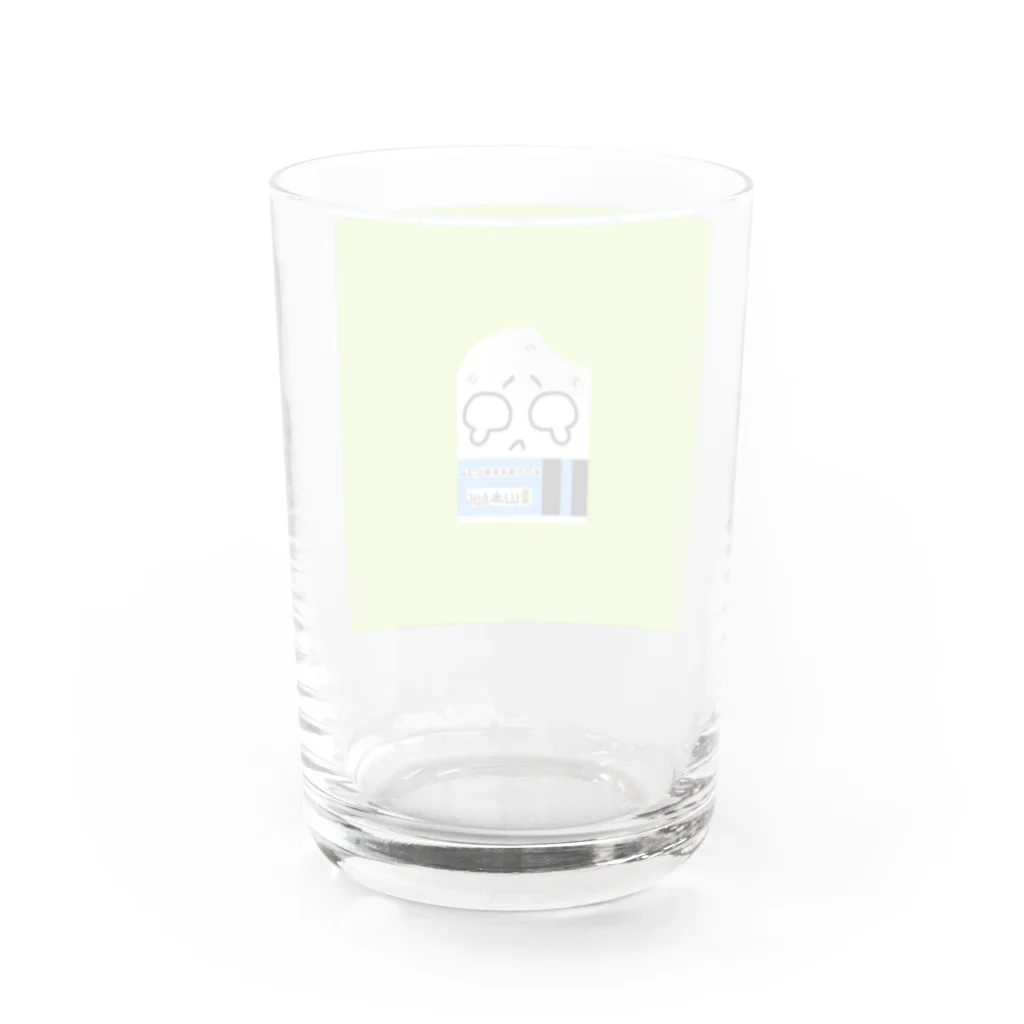 にゃにゃ助のボロボロの消しゴム君 Water Glass :back