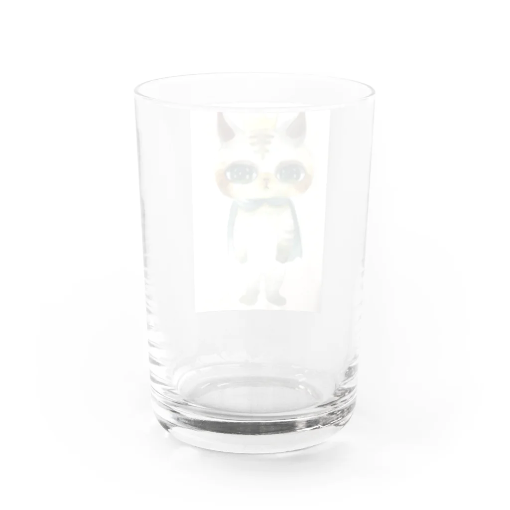 サブカルビジネスセンター尼崎のパステル猫ちゃん Water Glass :back