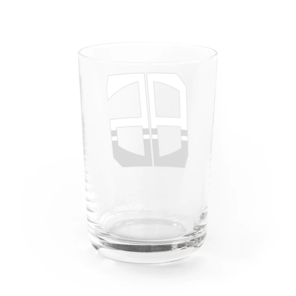 hamuevoの86白×クロ Water Glass :back
