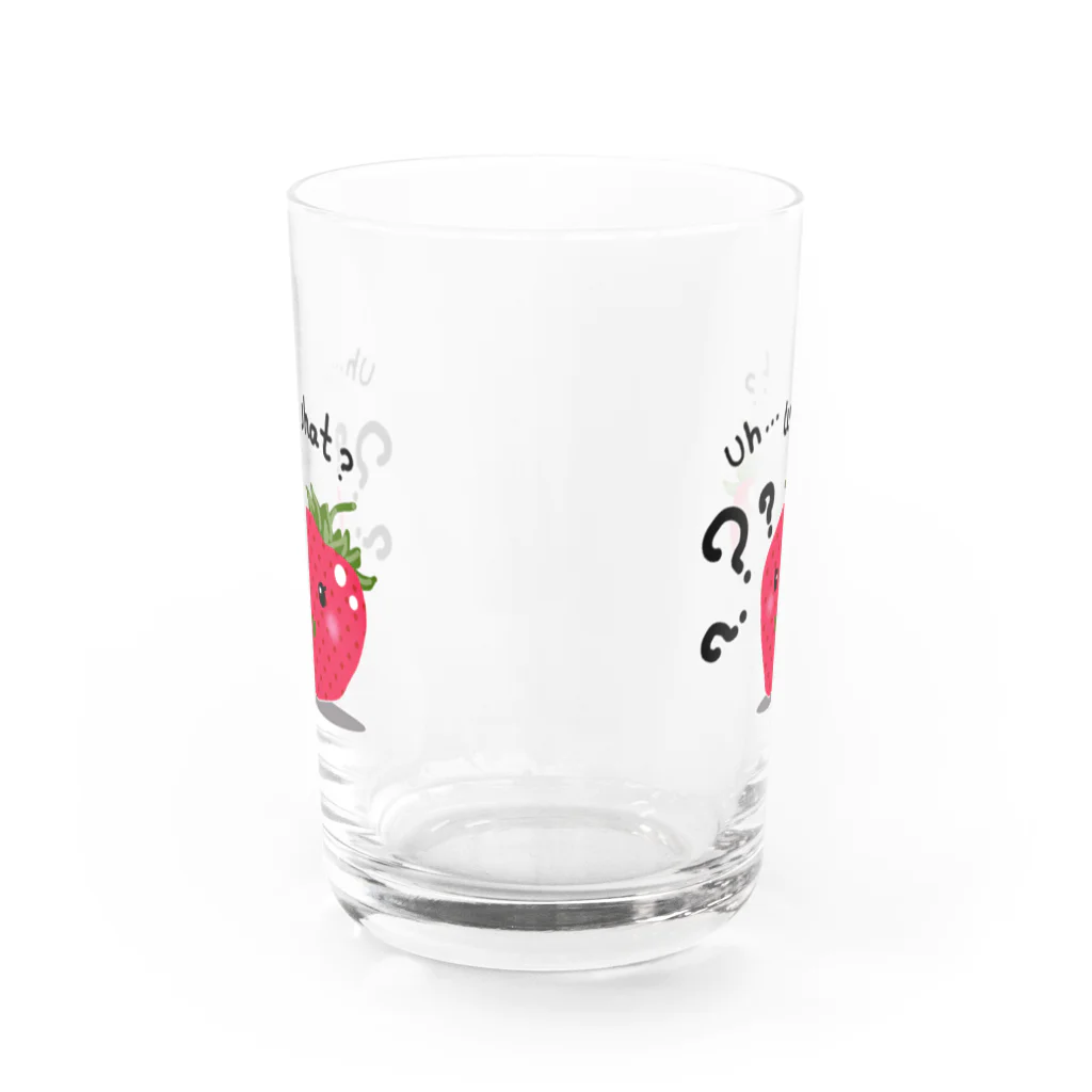 MZグラフィックスのいちご　What？ 2 Water Glass :back