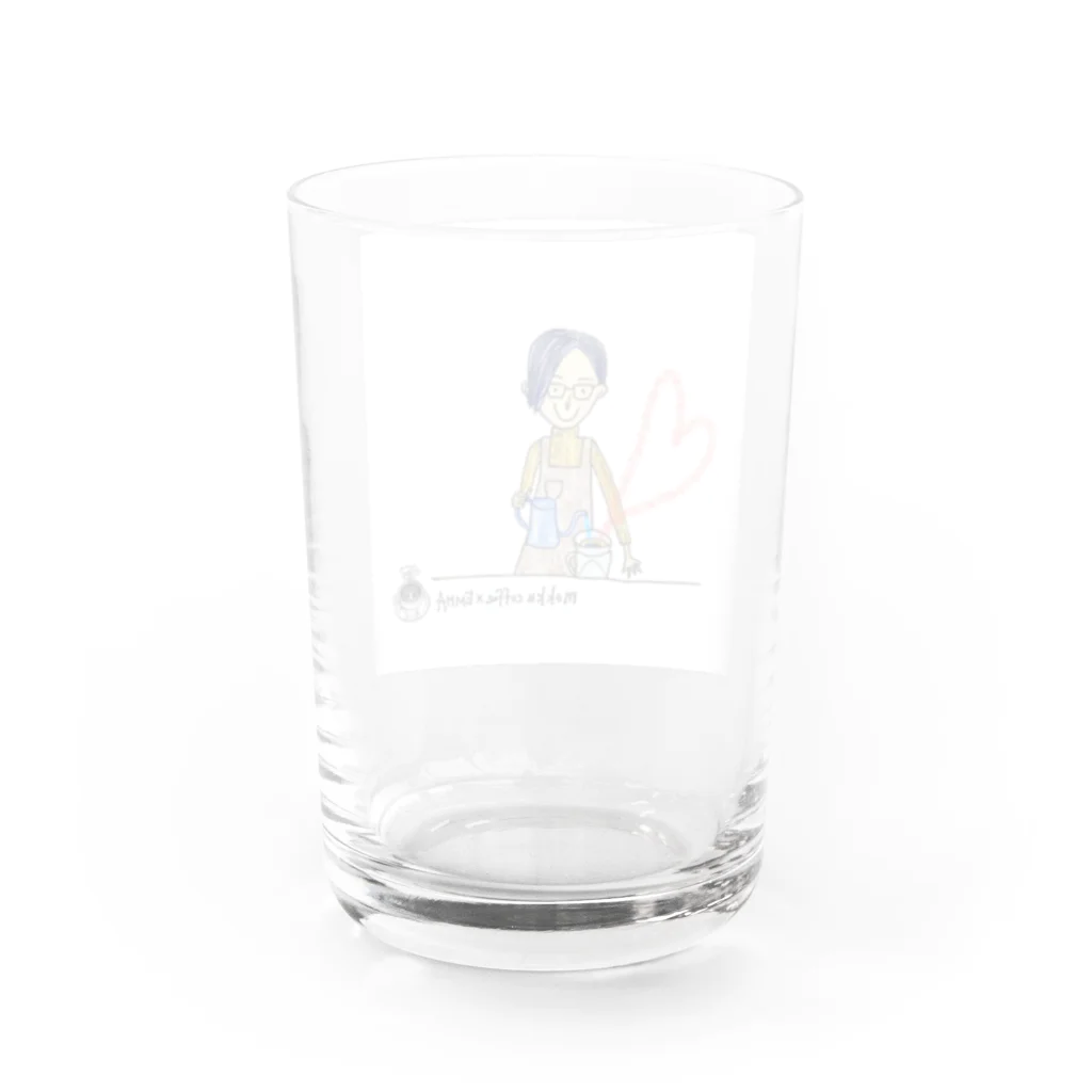 ..EMMAの珈琲の店もっく×EMMAコラボアイテム Water Glass :back