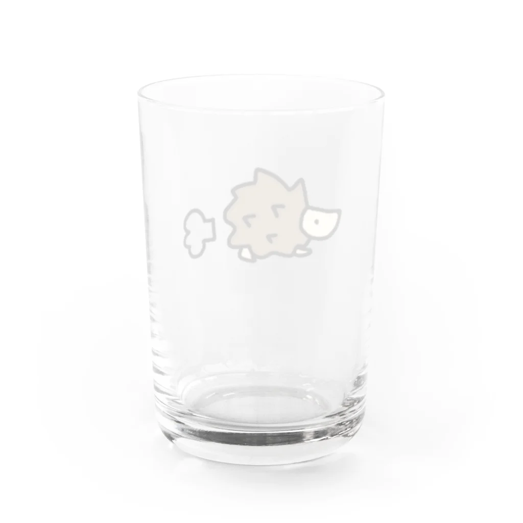 KIKITEKI_LABORATORYのてくてくはりねずみ Water Glass :back