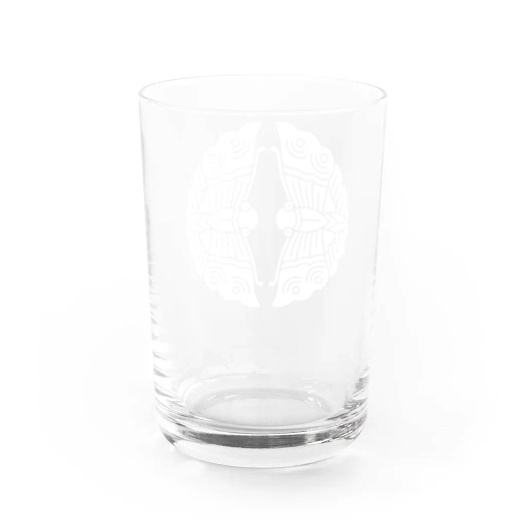 戦国神社 -戦国グッズ専門店-の大谷吉継/対い蝶/ホワイト Water Glass :back