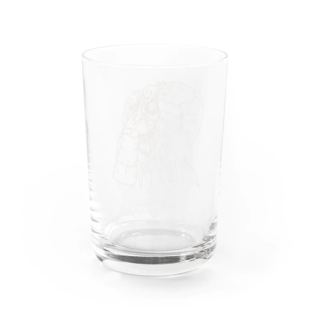 じゆうじんのカメラ女子はすすむ Water Glass :back