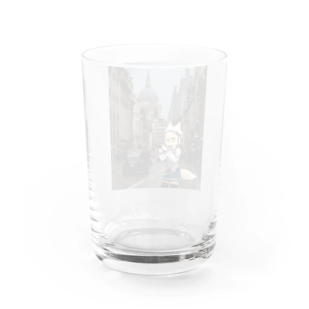♛ Tokikaze ♛のExploring London with Tokikaze 1 (Color) Water Glass :back
