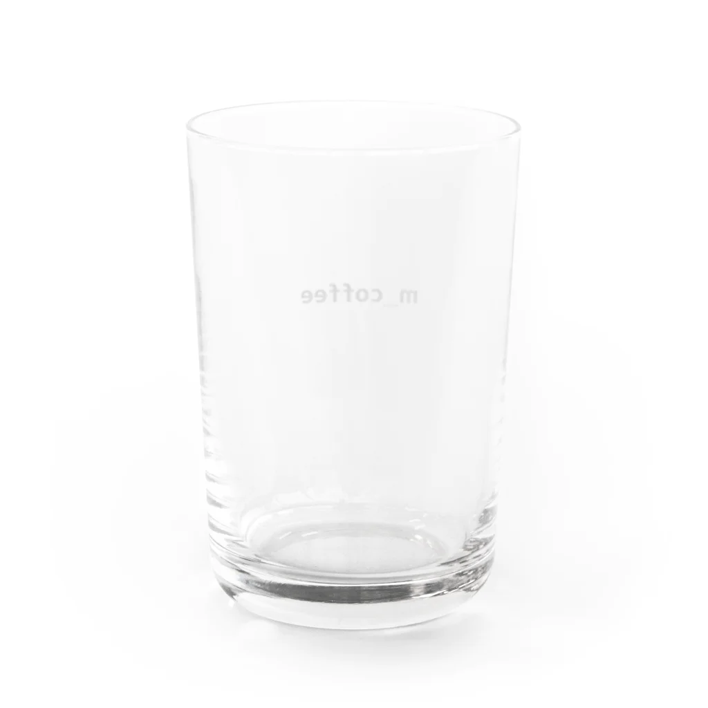 m_coffeeのm_coffee オリジナル Water Glass :back