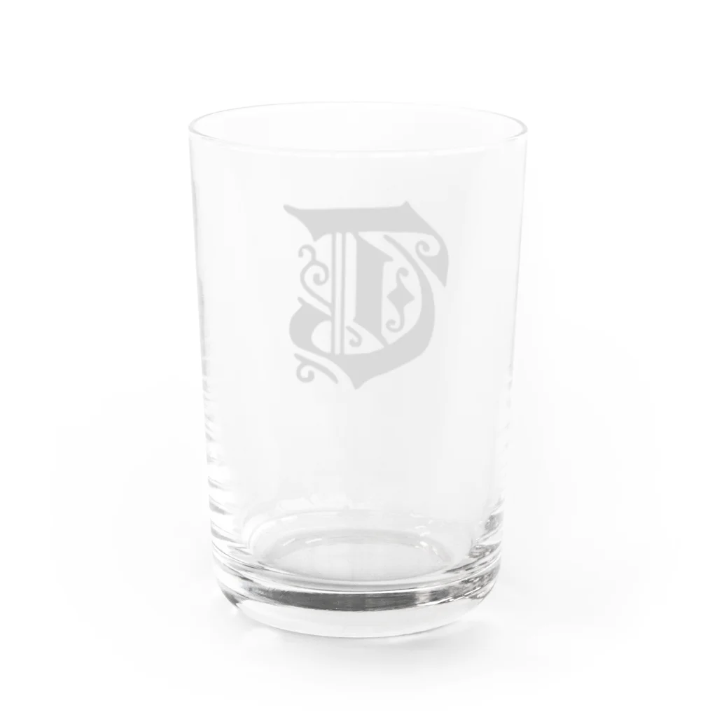 ♛ Tokikaze ♛のTのシンボルマーク Water Glass :back