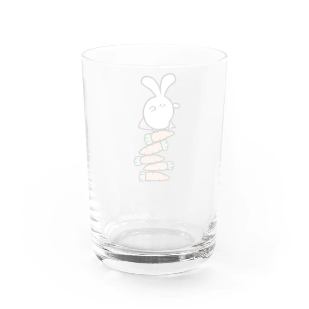 ウサギ幕府の卯年マン【ウサギ幕府】 Water Glass :back