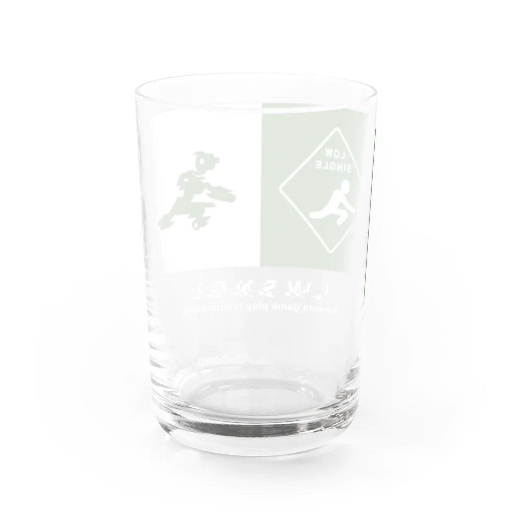 アリーヴェデルチャンネルSHOPのGLITCH LOGO Water Glass :back
