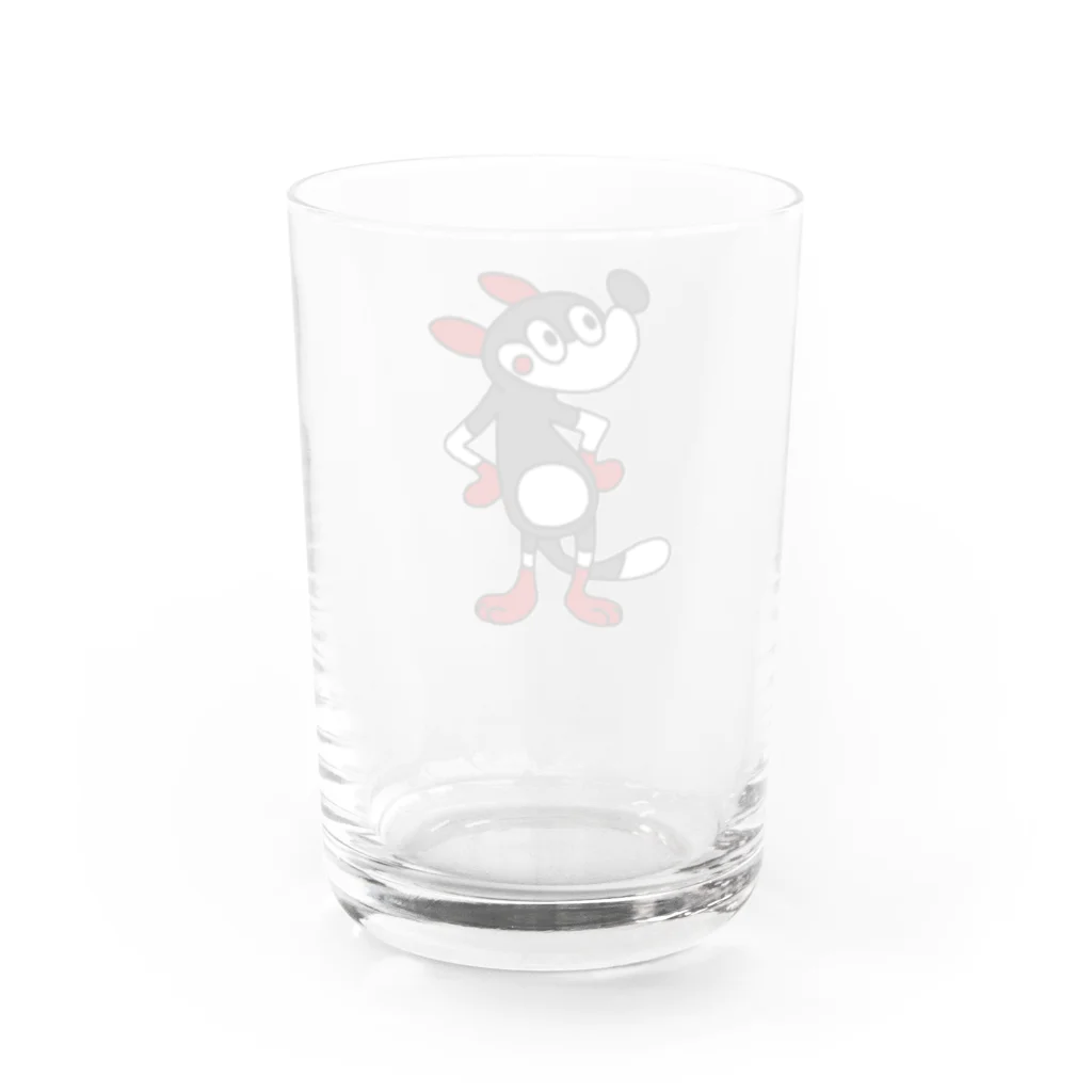 NOUMARUの犬ヒーロー Water Glass :back