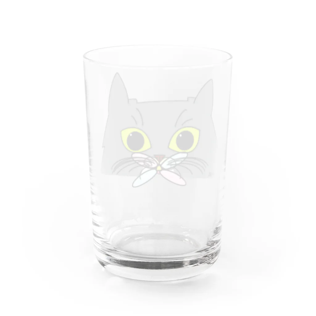 Ku’s family catのMUGI 猫 x Dragonfly Water Glass :back