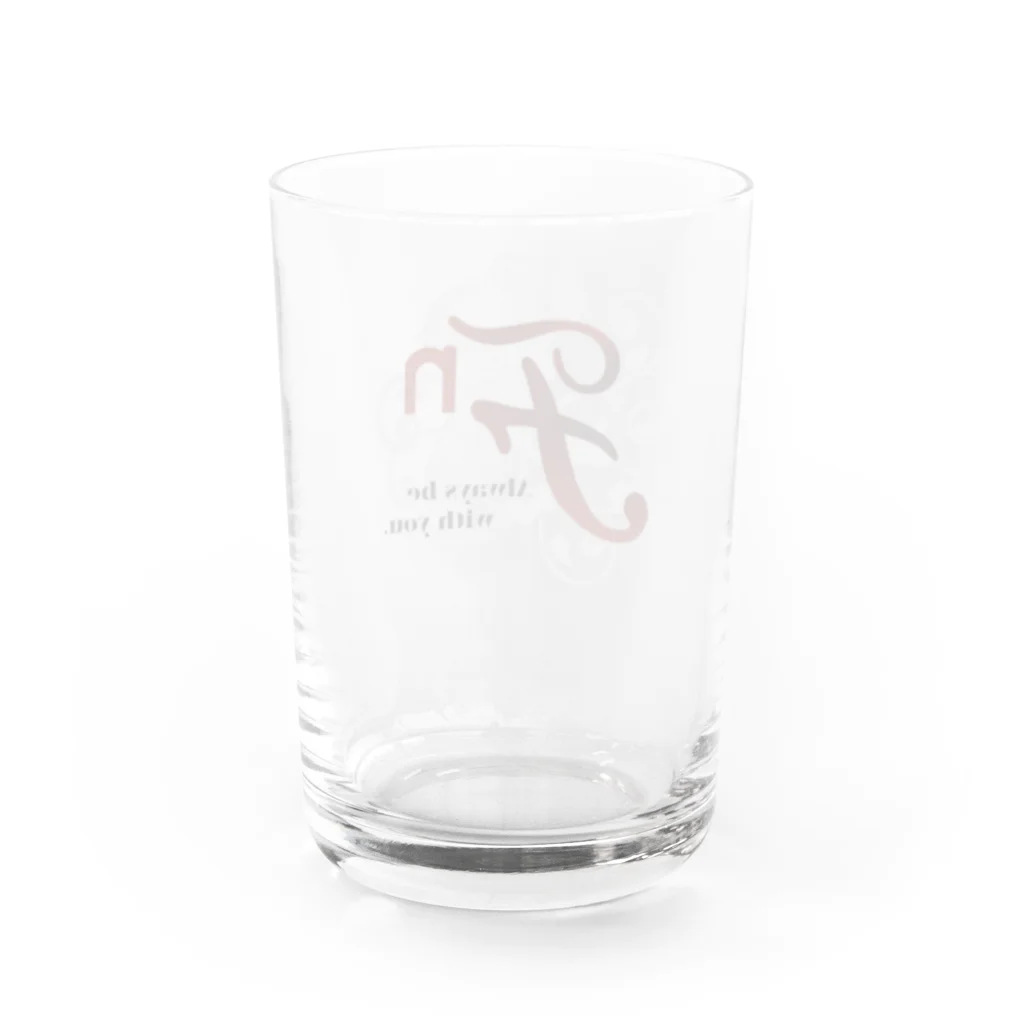 SaionjiNami_OfficialMerchandiseのℱⁿ（世界樹と黒フォント） 西園寺ナミ公式グッズ Water Glass :back