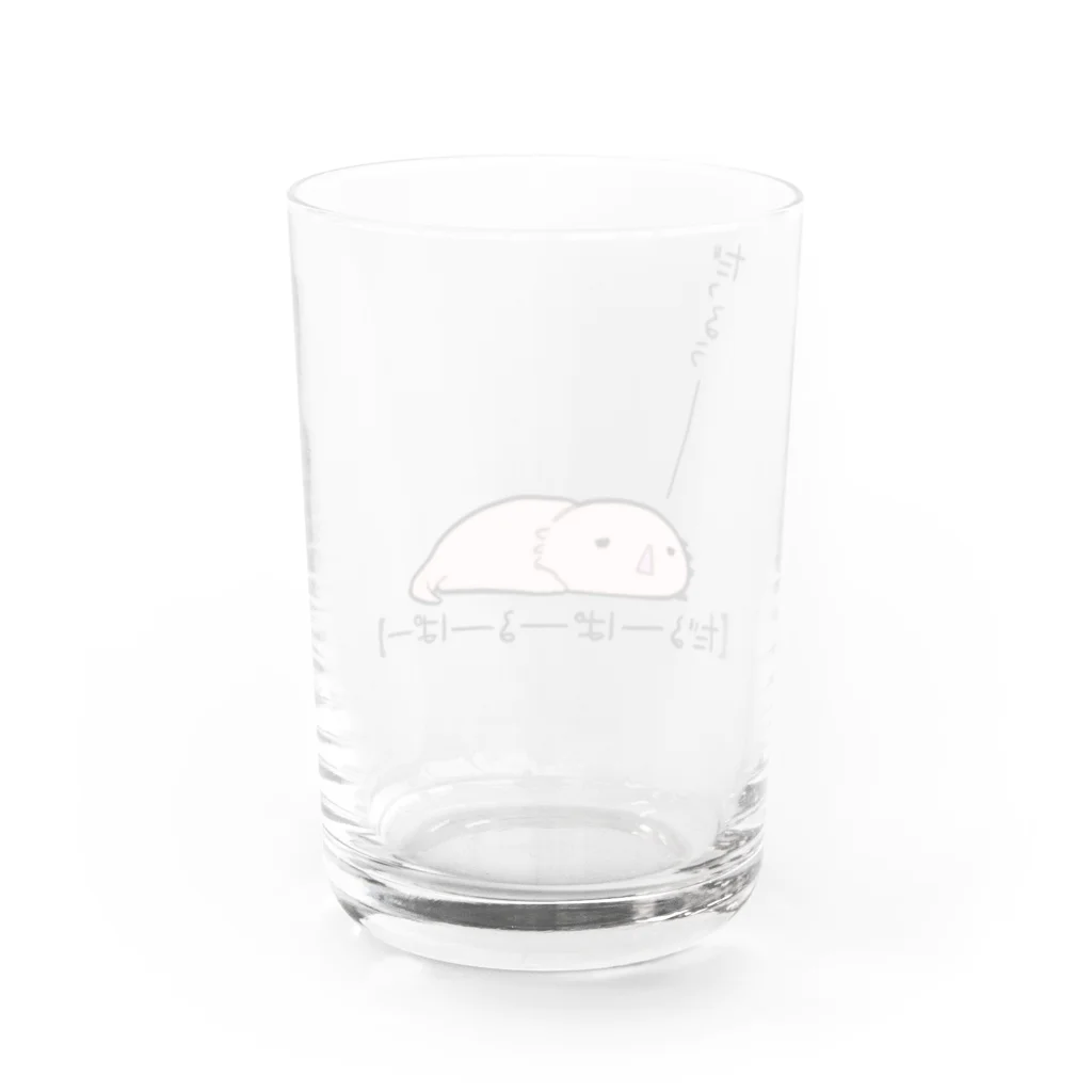 うさやのだるーぱーるーぱー Water Glass :back