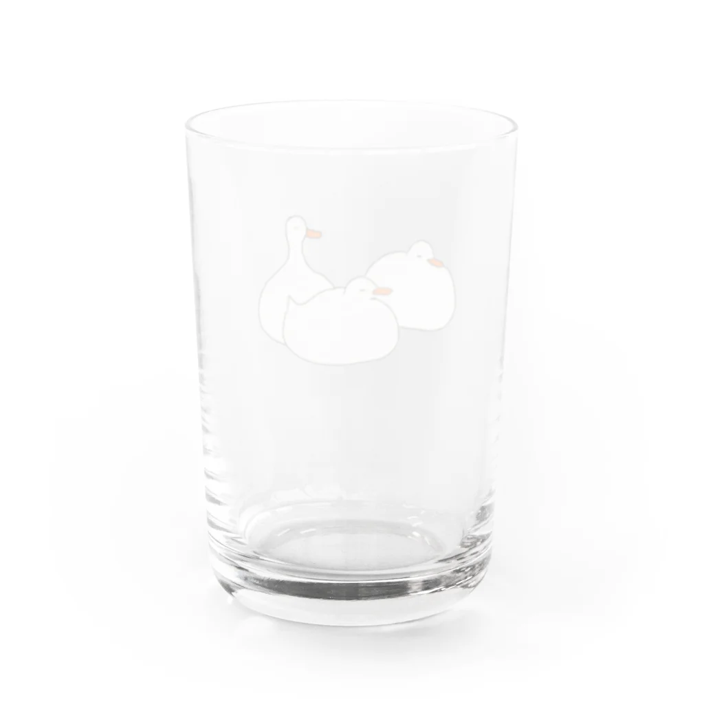 みにゆん　ねこのThree little ducks. Water Glass :back