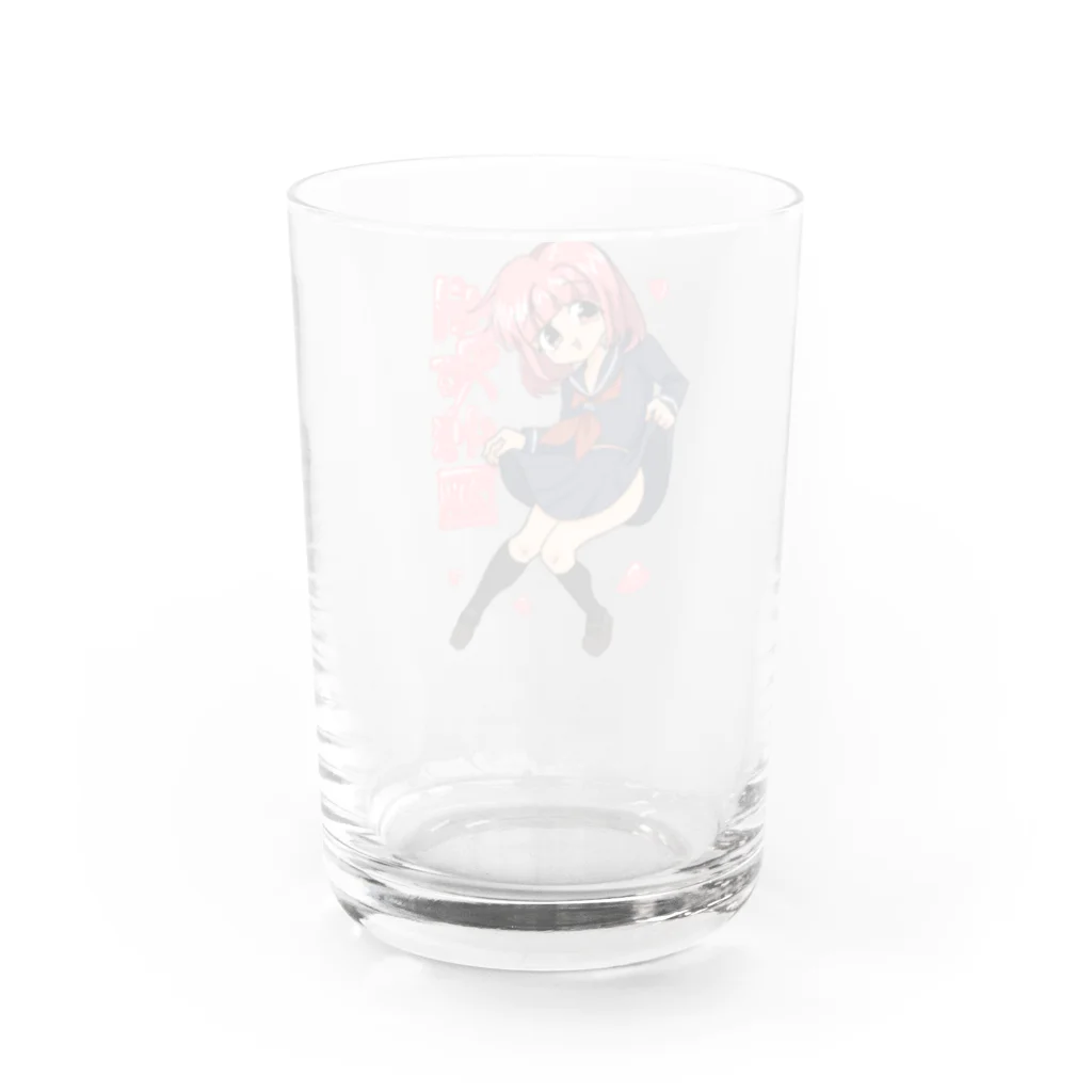 あめまふ　SHOPの平成学園 Water Glass :back