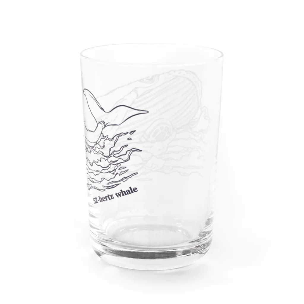 ariariartの世界でもっとも孤独なクジラとラジオ【チャリティー】 Water Glass :back