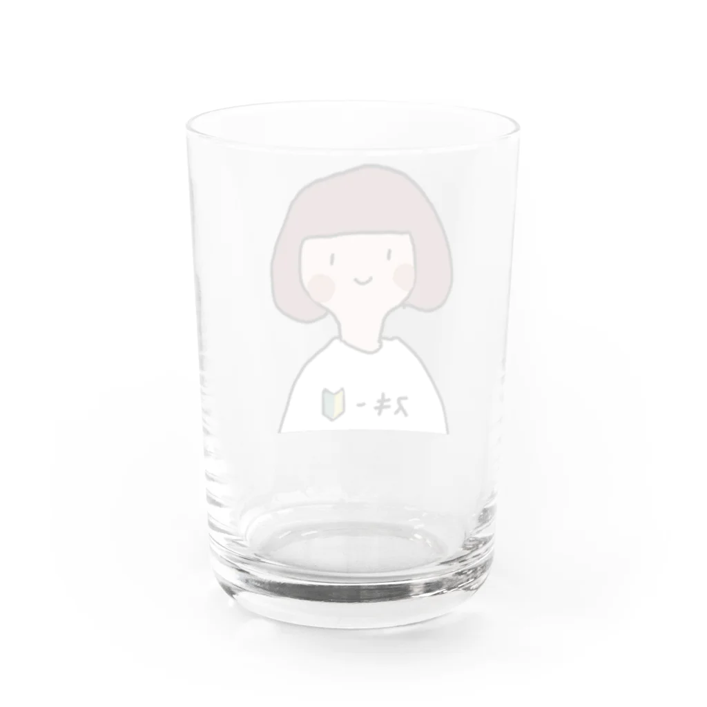 yamamototomohiroのスキー初心者女子 Water Glass :back