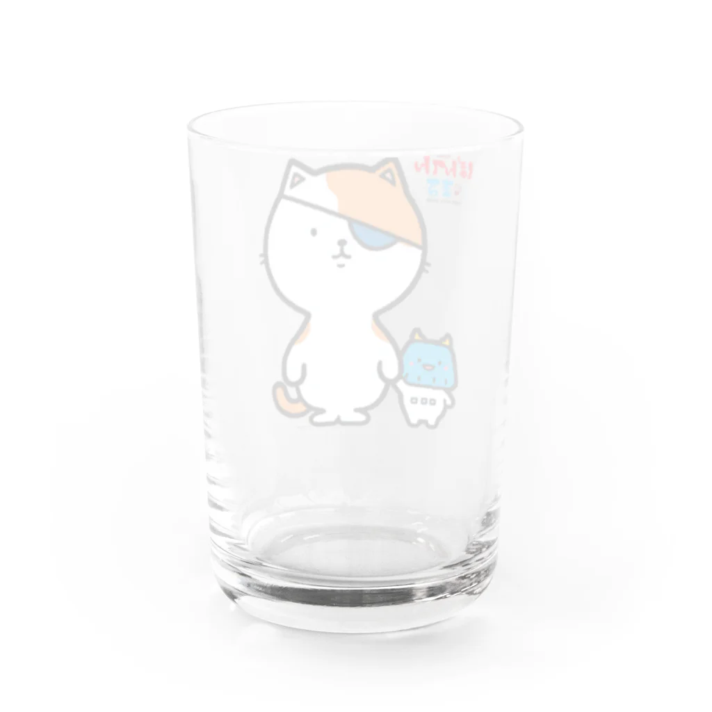 攻城団オンラインショップ SUZURI支店のぼんてん・まる「なかよし」 Water Glass :back