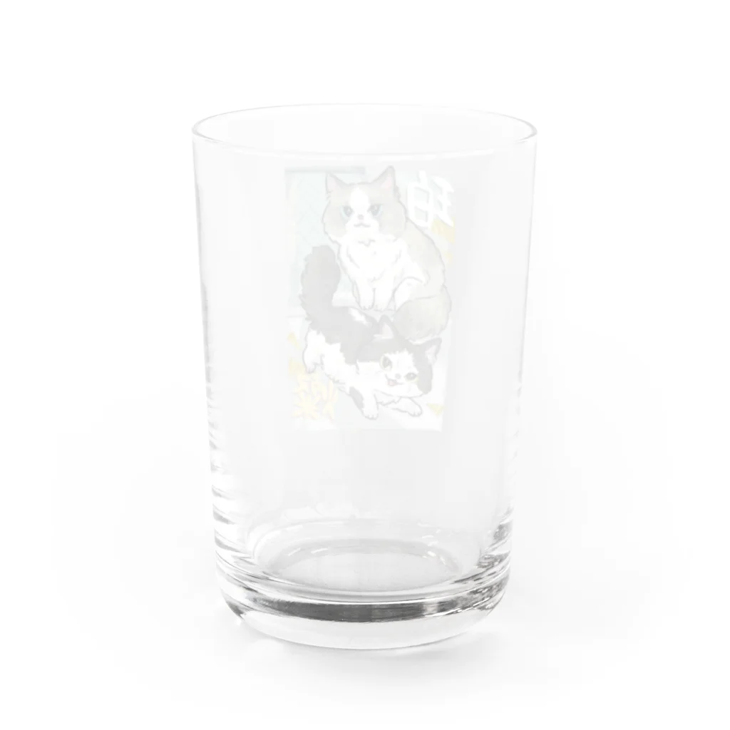 ICE BEANSの珀・燦 Water Glass :back