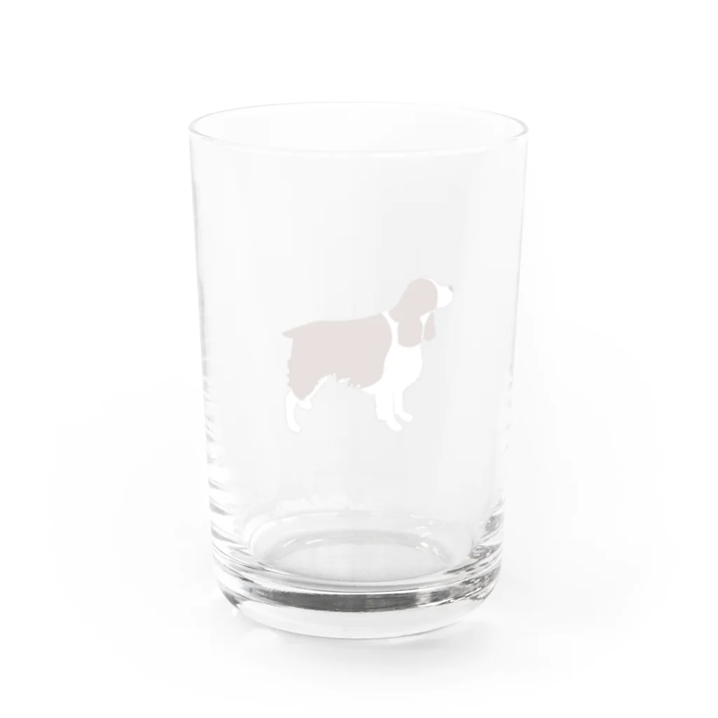 meongmeong（モンモン）のイングリッシュスプリンガースパニエル Water Glass :back