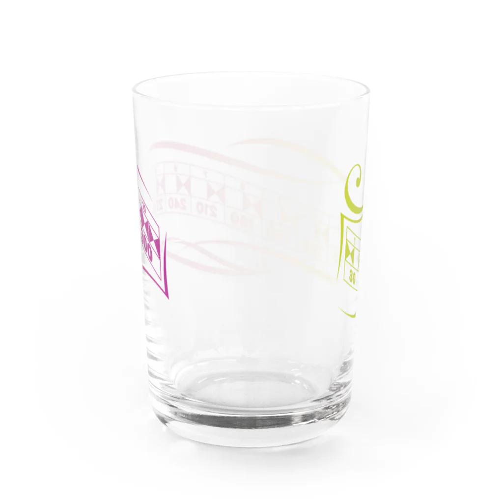 みりぷろ　のボウリング「パーフェクトスコア300」グラデーション Water Glass :back