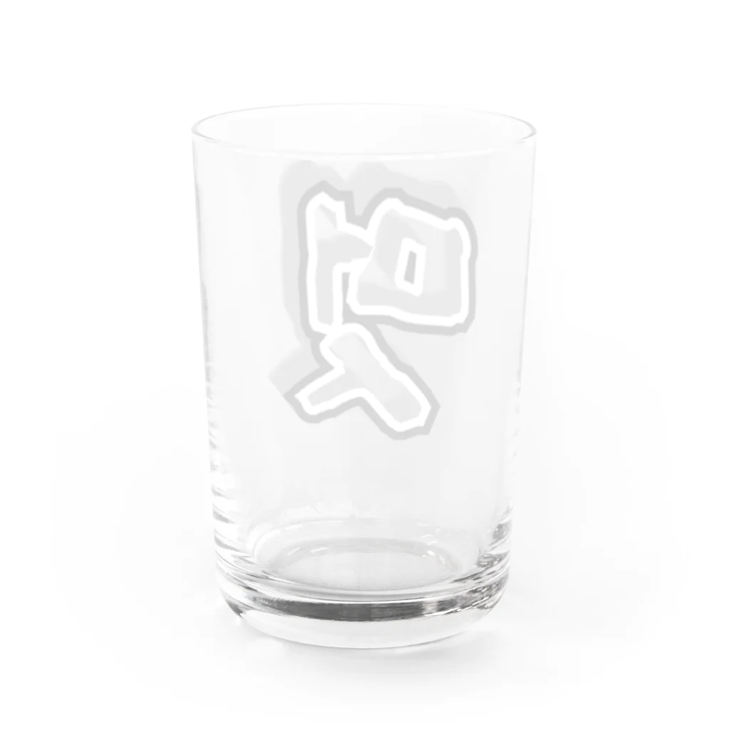 LalaHangeulの멋 (粋) ハングルデザイン Water Glass :back