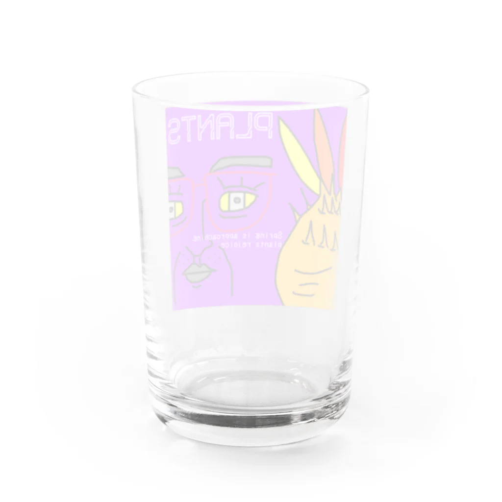 パキポキさんのPLANTS Water Glass :back