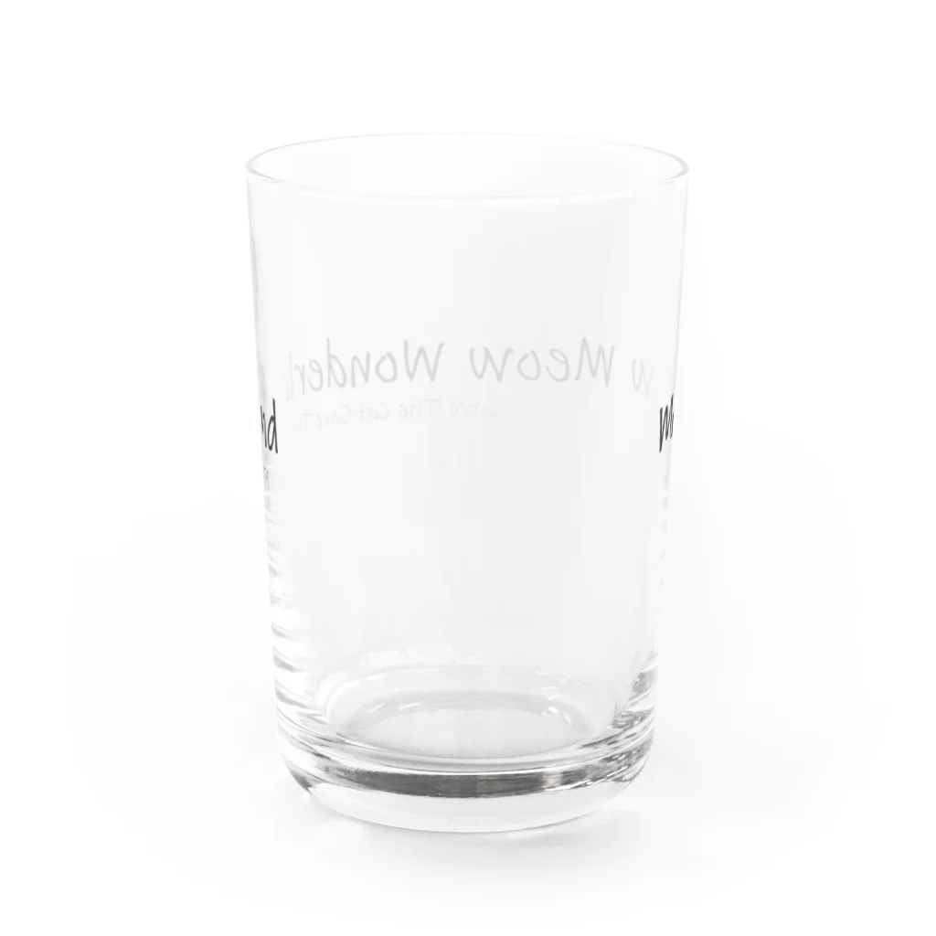 mixethnicjamamaneseのmixethnicjamanese 【Save The Cat Save The Kitty】のMeow Meow Wondeland Water Glass :back