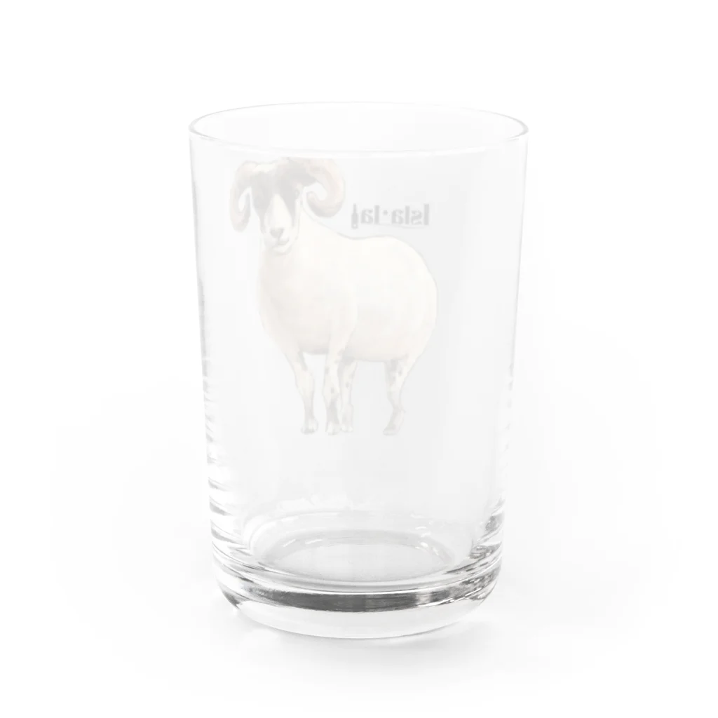 isla_laのひつじちゃんグラス Water Glass :back