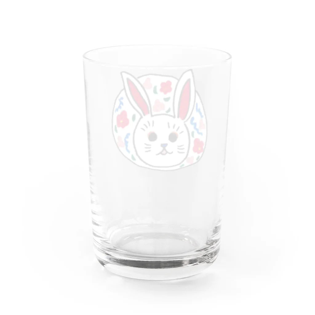 森図鑑の[森図鑑] 三春張子風うさぎ Water Glass :back