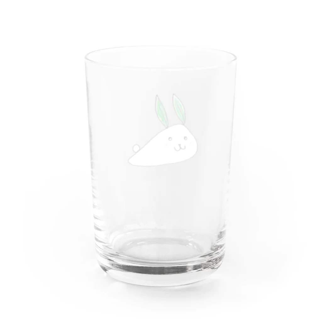 森図鑑の[森図鑑] 笹うさぎ Water Glass :back