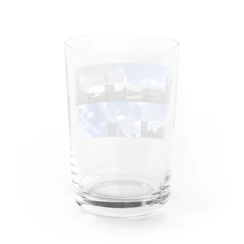 下北龍雲堂の【🐉開運🐉】下北五大龍雲グッズ（ロゴなし） Water Glass :back