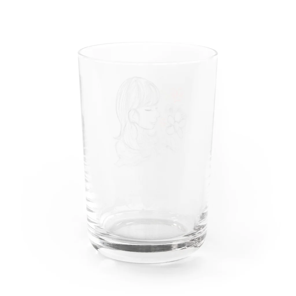 愛と平和とSHOW'SHOPの愛と平和でSHOW Water Glass :back