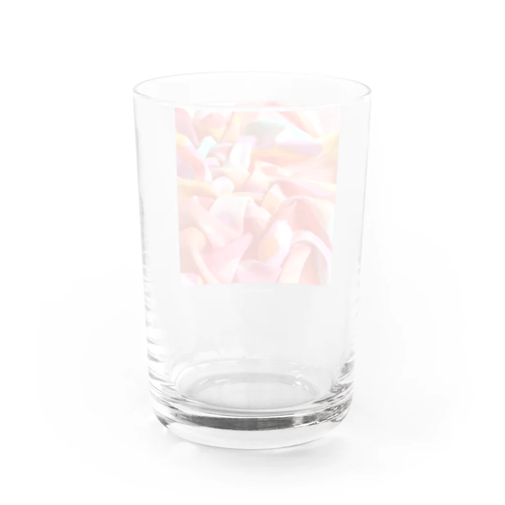 amorphousのW -えがおのしわ- シリーズ01 Water Glass :back