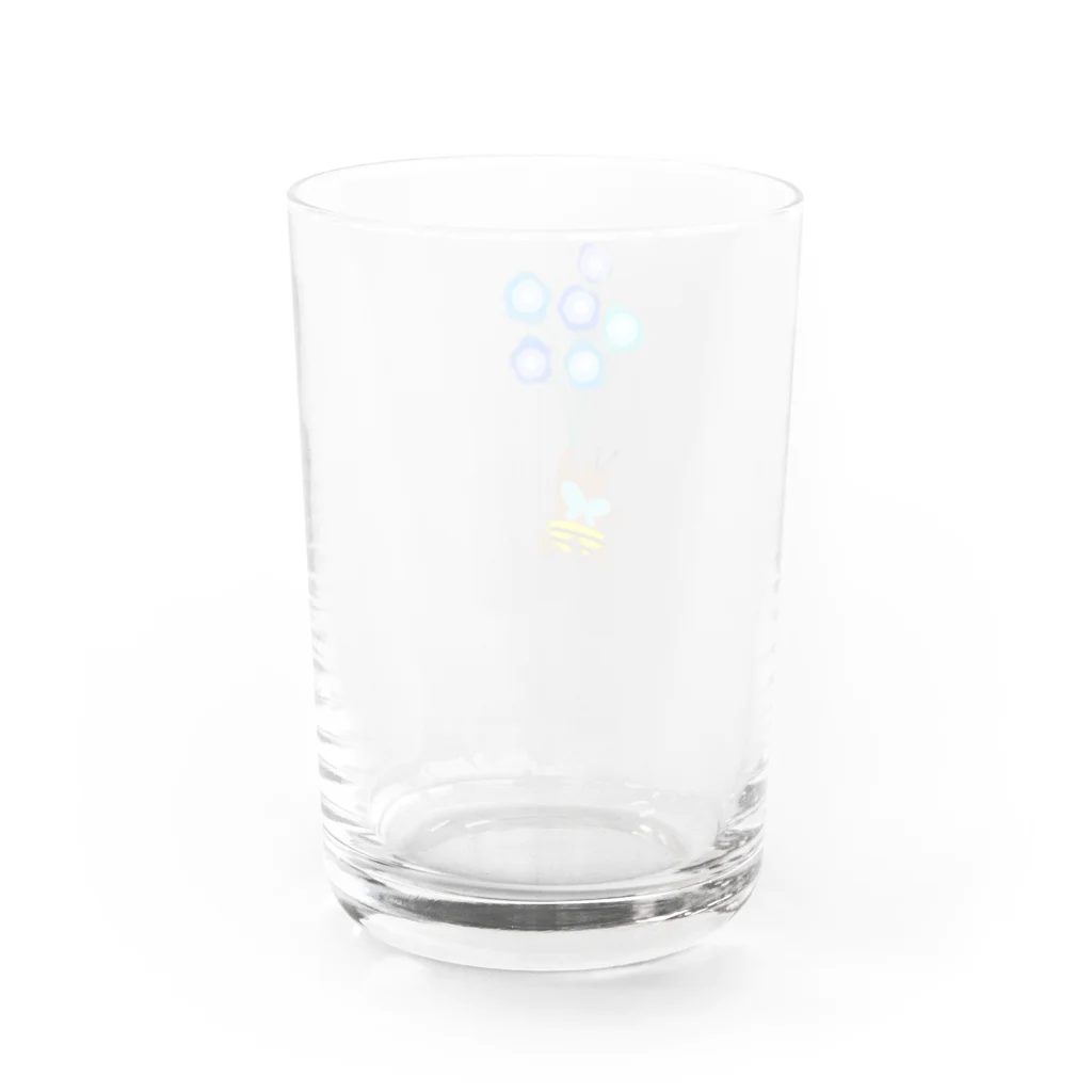 pochiの熊の冒険 Water Glass :back