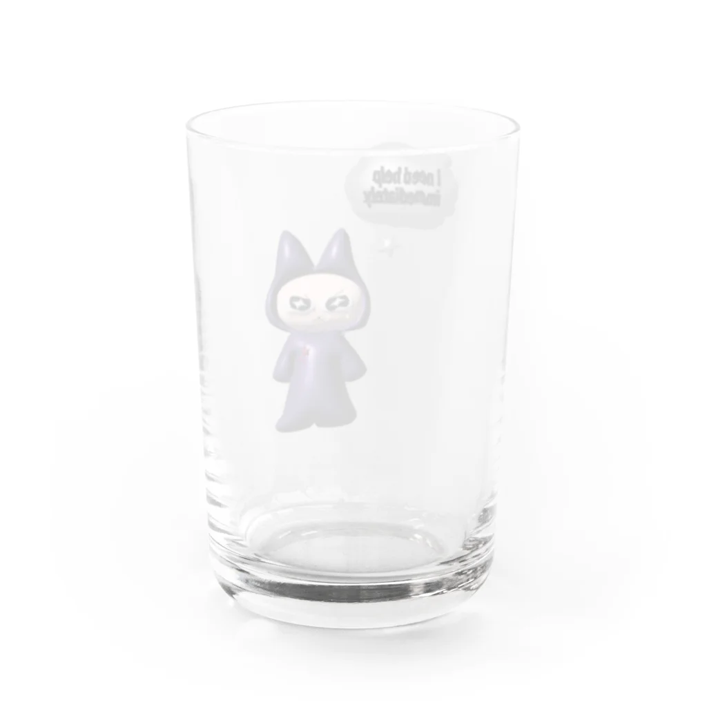 さむいのcats need help. Water Glass :back