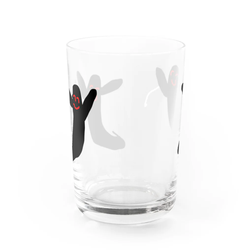 Marshmallowのブラックコブラ Water Glass :back