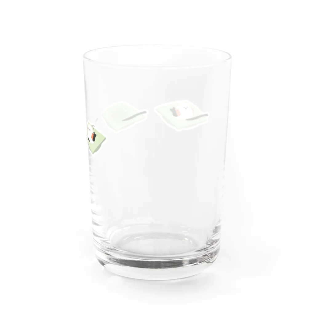 ぺけまるしょっぷの練切シマエナガグッズ Water Glass :back