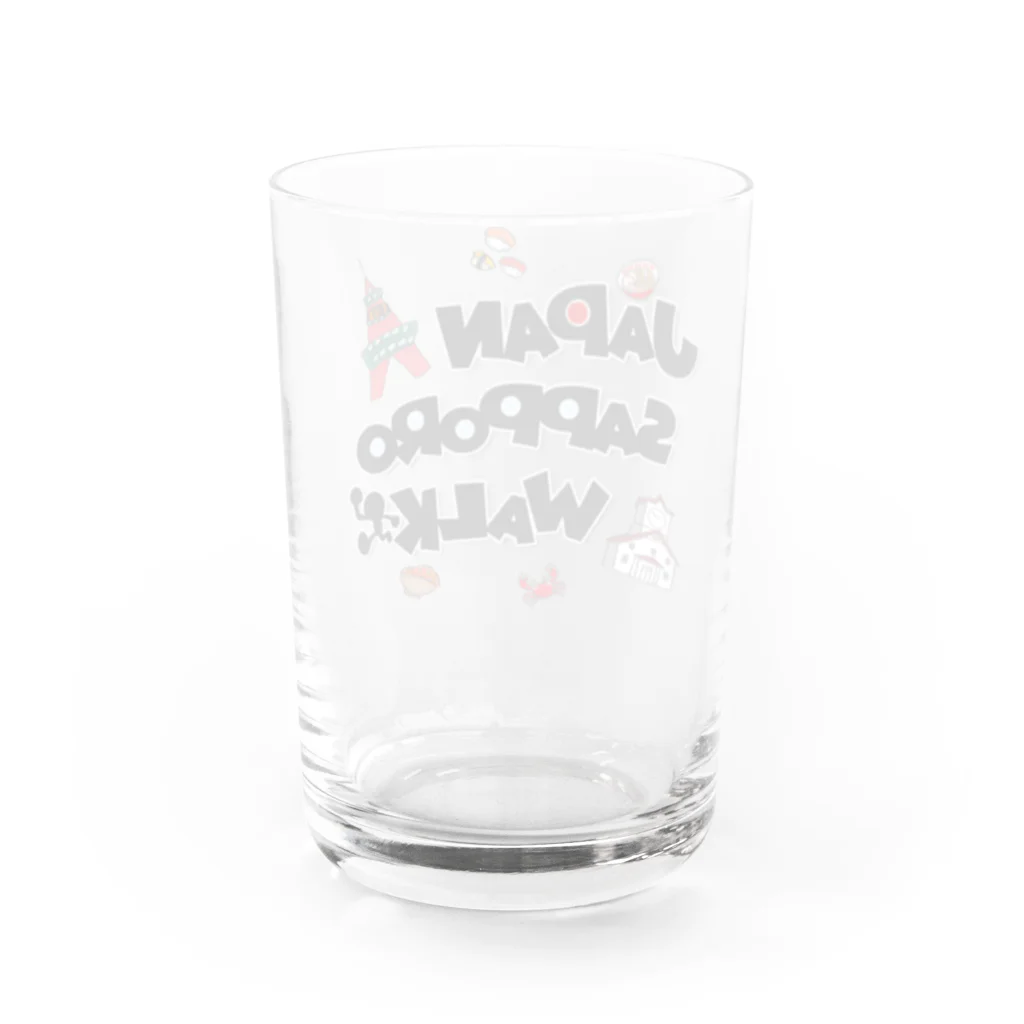 JAPAN SAPPORO WALKのJAPAN SAPPORO WALK ロゴ グッズ Water Glass :back