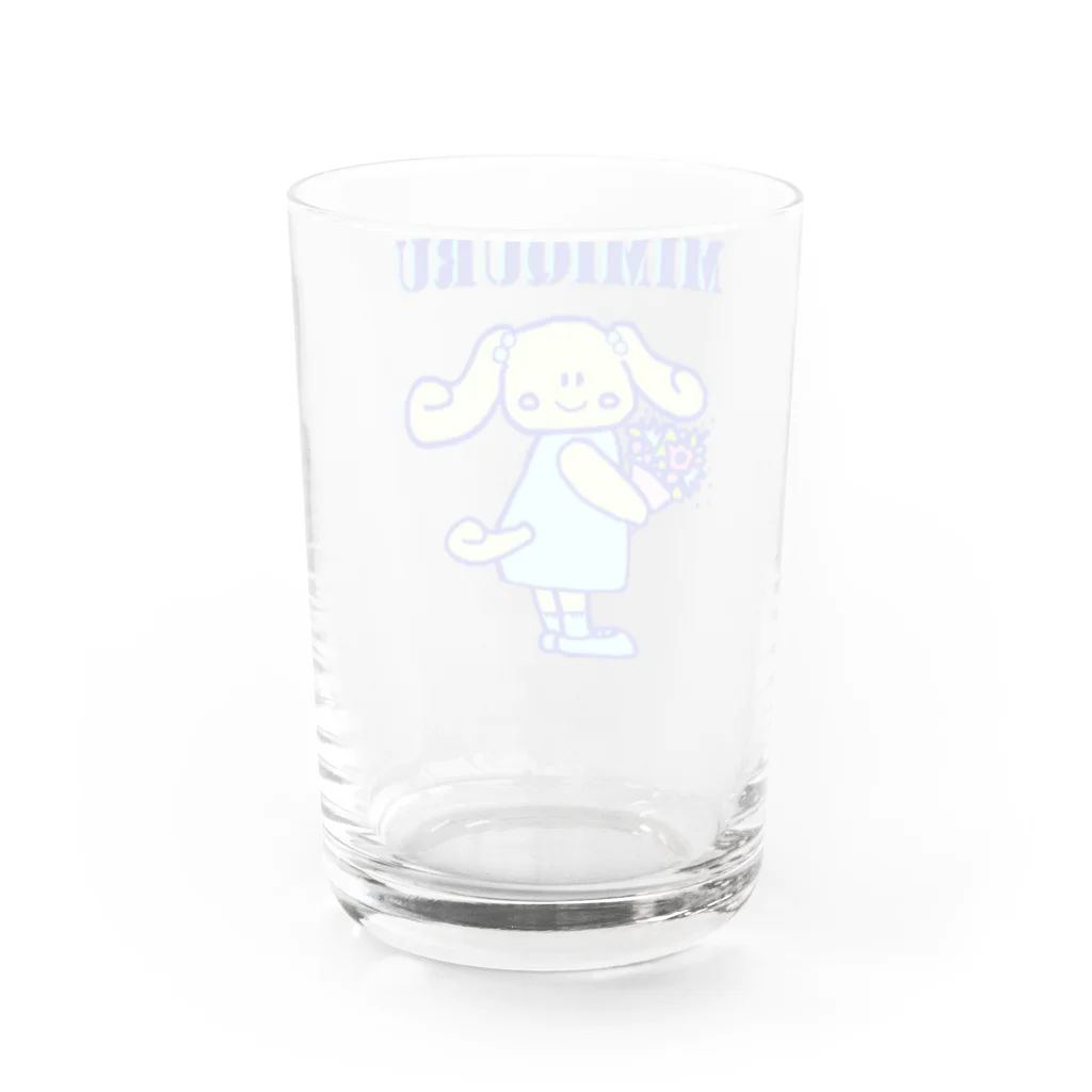  #satisfyingのMIMIQURU　ミミキュル　花束💐 Water Glass :back