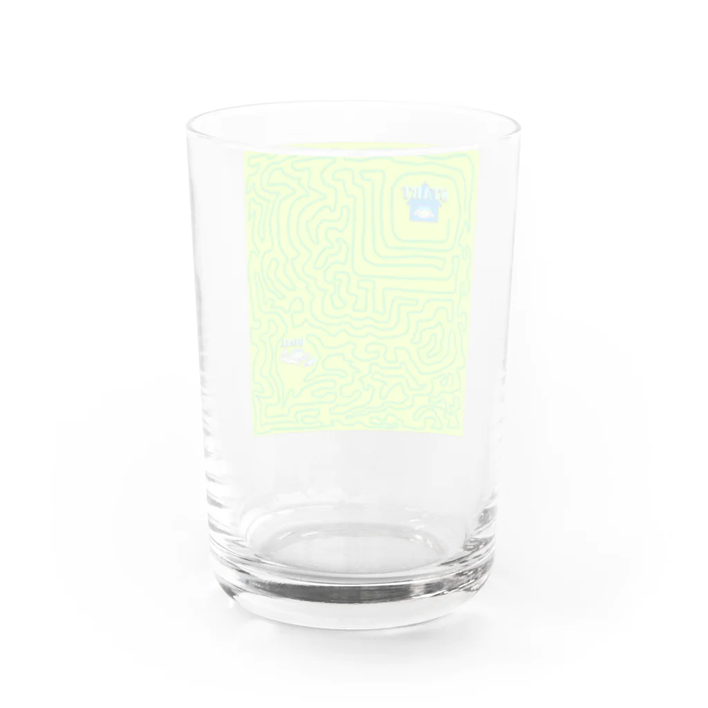  #satisfyingのMIMIQURU ミミキュル　めいろ Water Glass :back