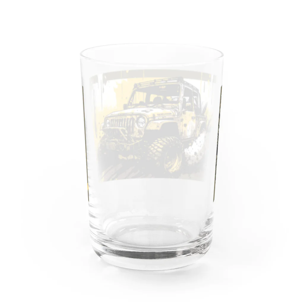 AI車屋のjeep lover #2 Water Glass :back