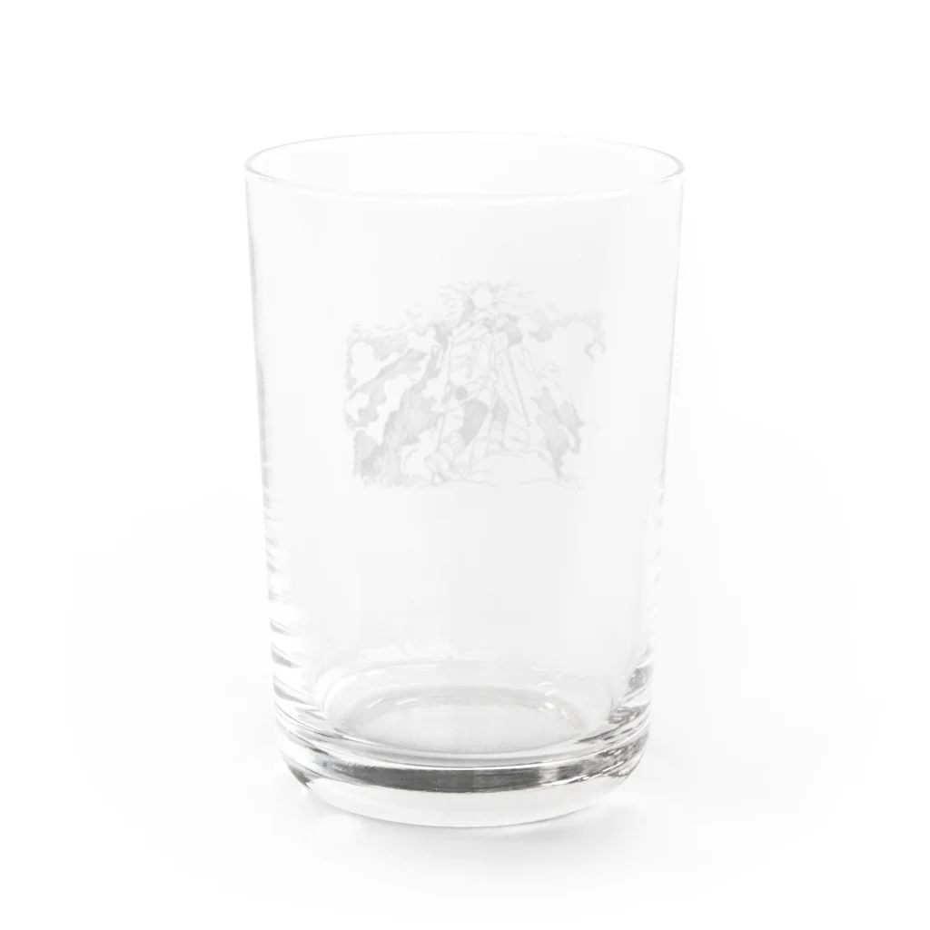 空想画学販売所のクマの山登り Water Glass :back