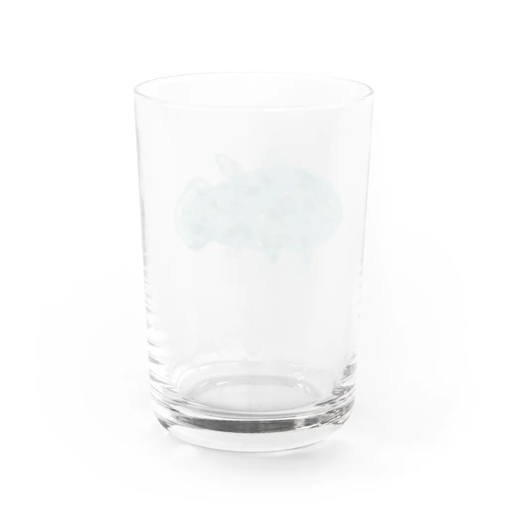 design_yanagiyaの水彩シーラカンス グラス反対面