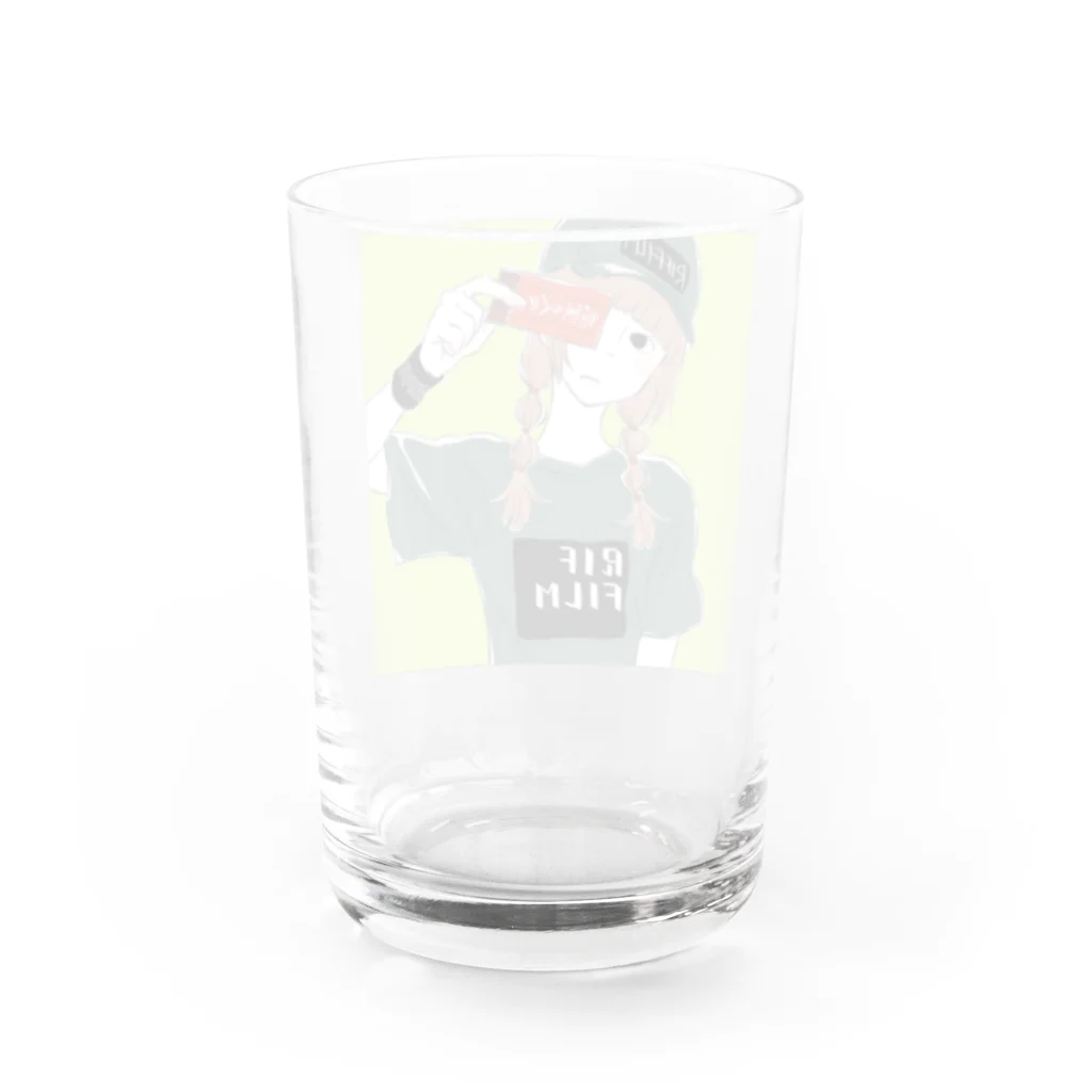 ちくわの恐怖のRIFFILM女 Water Glass :back